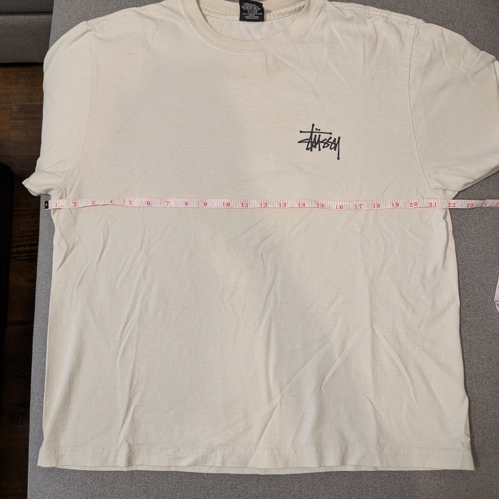 Stussy White Graphic T-Shirt ALTERED - Picture 2 of 5